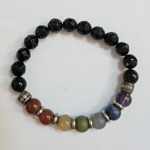 7 Chakra Stone Bracelet Balance Healing Stones Stretchy